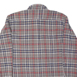 NOBLESSIMO Mens Shirt Grey Check Long Sleeve M