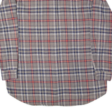 NOBLESSIMO Mens Shirt Grey Check Long Sleeve M