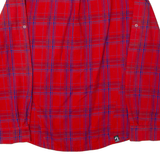 ADIDAS Mens Shirt Red Check Long Sleeve M