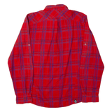 ADIDAS Mens Shirt Red Check Long Sleeve M