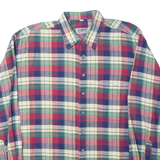 ALEXANDRE Mens Shirt Red Check Long Sleeve L