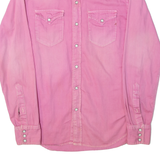 REPLAY Womens Plain Shirt Pink Long Sleeve S