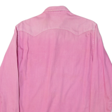 REPLAY Womens Plain Shirt Pink Long Sleeve S
