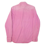 REPLAY Womens Plain Shirt Pink Long Sleeve S
