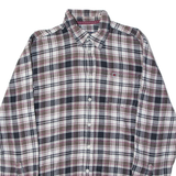 LERROS Mens Shirt White Check Long Sleeve L