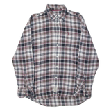 LERROS Mens Shirt White Check Long Sleeve L