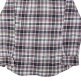 LERROS Mens Shirt White Check Long Sleeve L
