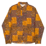 Womens Shirt Orange Floral Long Sleeve XL