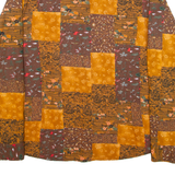 Womens Shirt Orange Floral Long Sleeve XL