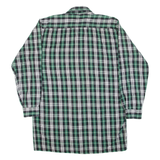 BREMO Mens Shirt Green Check Long Sleeve L