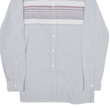 Mens Shirt Blue Striped Long Sleeve S