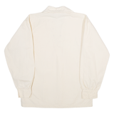 INNES & CROMB LTD Mens Plain Shirt Cream Long Sleeve S