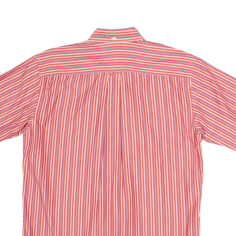 LACOSTE Mens Shirt Red Striped M