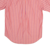LACOSTE Mens Shirt Red Striped M