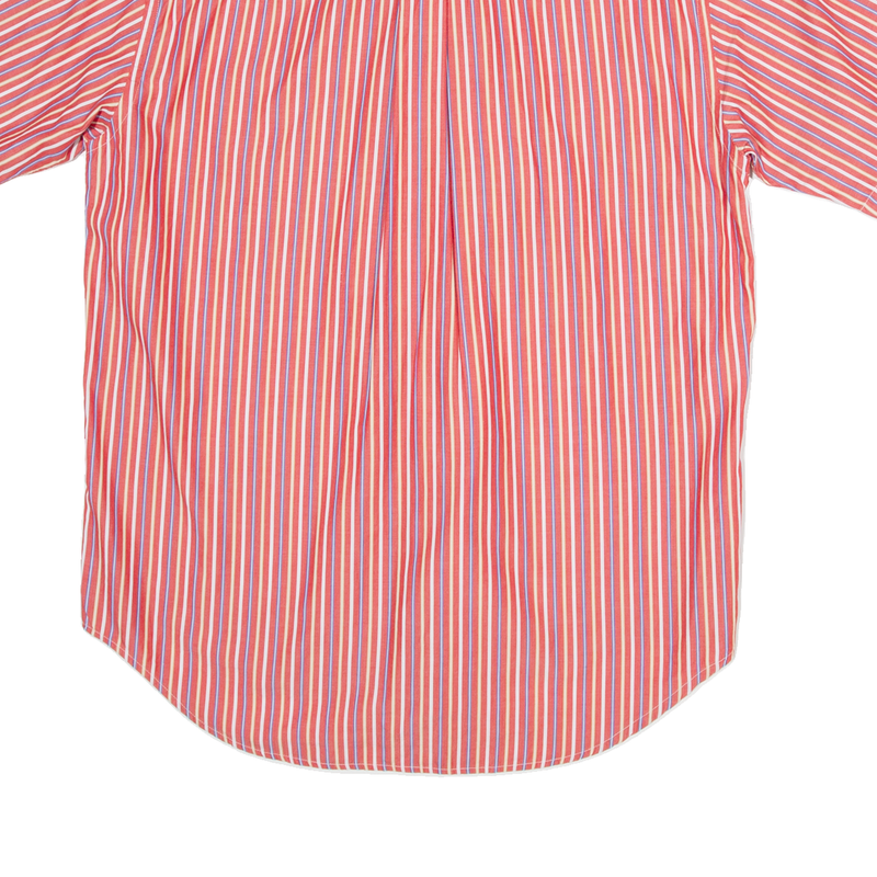 LACOSTE Mens Shirt Red Striped M