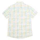 TOMMY HILFIGER Mens Shirt Yellow Plaid L