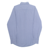 TOMMY HILFIGER New York Fit Mens Shirt Blue Crazy Pattern Long Sleeve M