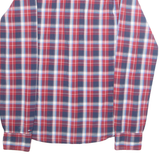 TOMMY HILFIGER Mens Shirt Red Plaid Long Sleeve L