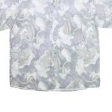 Womens Shirt Grey Viscose Floral XL
