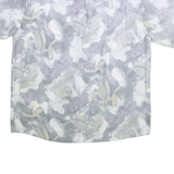 Womens Shirt Grey Viscose Floral XL