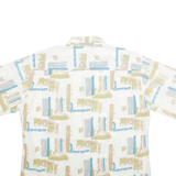 EURO MODE Mens Shirt Beige Crazy Pattern XL
