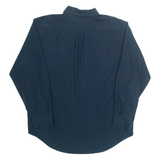 KICKERS Mens Plain Shirt Blue Long Sleeve L