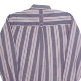 VINCI Mens Shirt Purple Striped Long Sleeve L