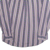 VINCI Mens Shirt Purple Striped Long Sleeve L