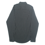 TOMMY HILFIGER Custom Fit Mens Shirt Black Check Long Sleeve XS