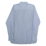 TOMMY HILFIGER Custom Fit Mens Shirt Blue Striped Long Sleeve M