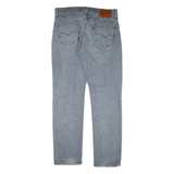 LEVI'S 511 Jeans Mens Grey Slim Straight W33 L32