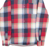 MONKEY BUSINESS Mens Flannel Shirt Red Plaid Long Sleeve M
