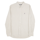 FRENCH CONNECTION Mens Plain Shirt Grey Long Sleeve L