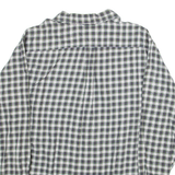 TOMMY HILFIGER Mens Shirt Blue Plaid Long Sleeve L