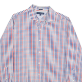 TOMMY HILFIGER Slim Fit Mens Shirt Blue Check Long Sleeve XL