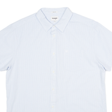 WRANGLER Regular Mens Shirt Blue Striped XL