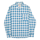 LEVI'S Standard Fit Mens Shirt Blue Check Long Sleeve S