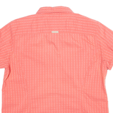 COLUMBIA Womens Shirt Orange Striped XL