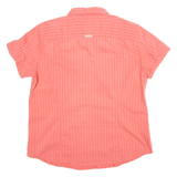 COLUMBIA Womens Shirt Orange Striped XL
