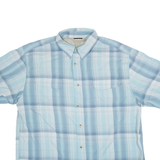 Mens Shirt Blue Check XL