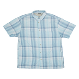 Mens Shirt Blue Check XL