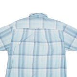 Mens Shirt Blue Check XL