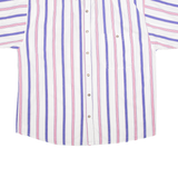 PUT IT ON Mens Shirt White 90s Striped L