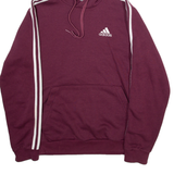 ADIDAS Womens Maroon Hoodie S