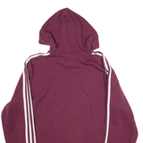 ADIDAS Womens Maroon Hoodie S