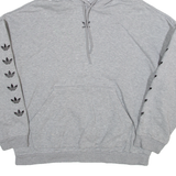 ADIDAS Womens Grey Hoodie UK 16