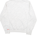 NIKE Womens White Hoodie S