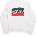 LEVI'S Womens White Hoodie XS