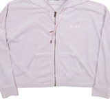 DKNY Womens Purple Hoodie Full Zip 2XL