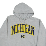 J.AMERICA Michigan Womens Grey Hoodie L